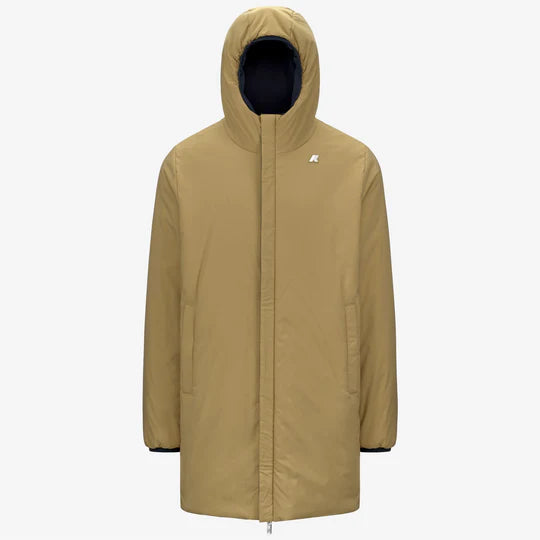 K-Way Uomo Jacob St Warm Double Blue Depht-Beige Seed