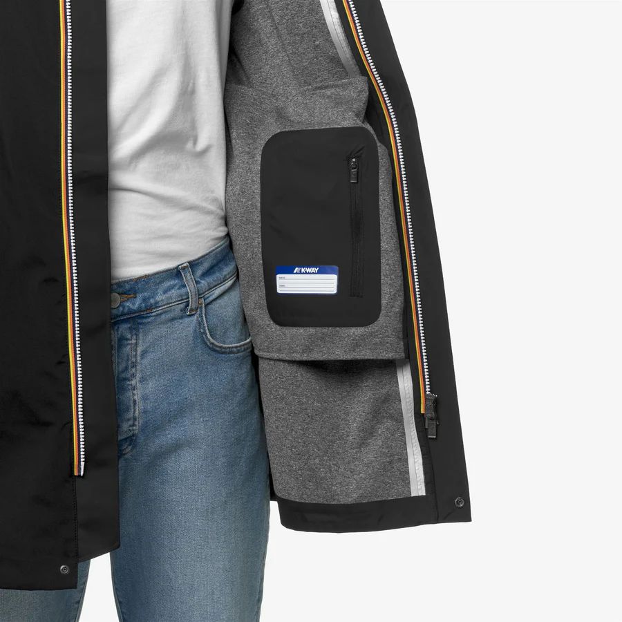 Giubbino K-way Tommy Bonded Jersey Black Pure