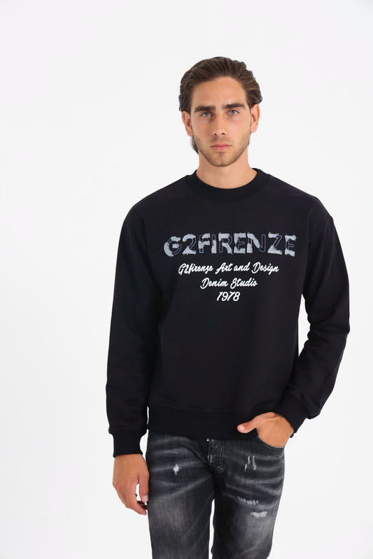 Felpa Uomo G2Firenze Denim Couture