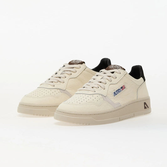 Autry Donna  Scarpa Medalist Pelle Martellata Avorio/Nera