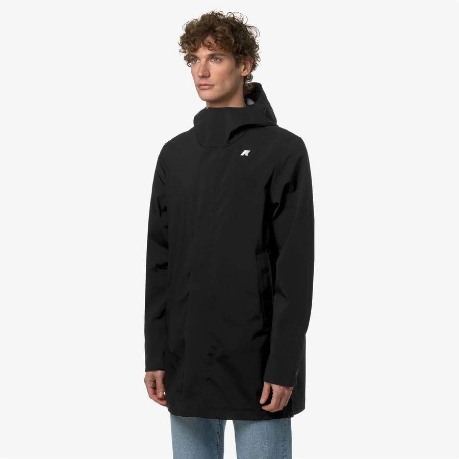 Giubbino K-way Tommy  Bonded Jersey Black  Pure