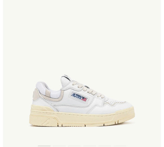 Autry Uomo – Sneakers CLC Low in pelle bianca e suede ROLM-MM41