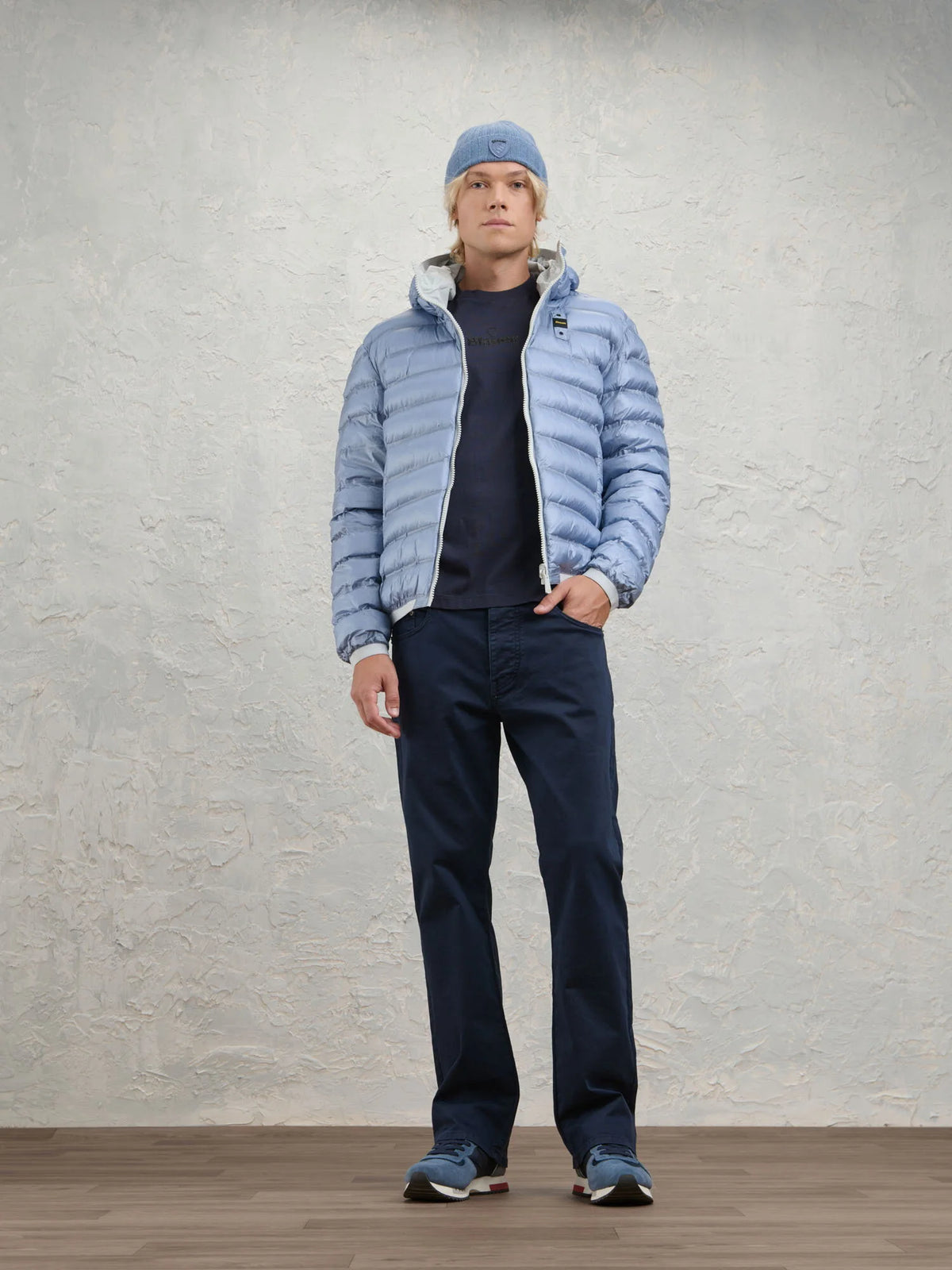 Blauer Uomo Giubbino Donald Grigio int. Blu