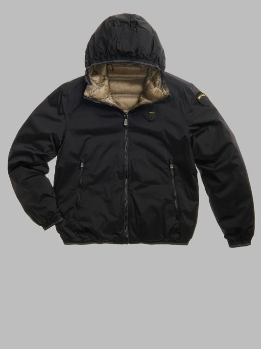 Blauer Uomo Giubbino Donald Nero int. Fango