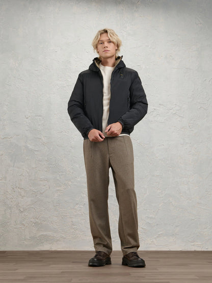 Blauer Uomo Giubbino Donald Nero int. Fango