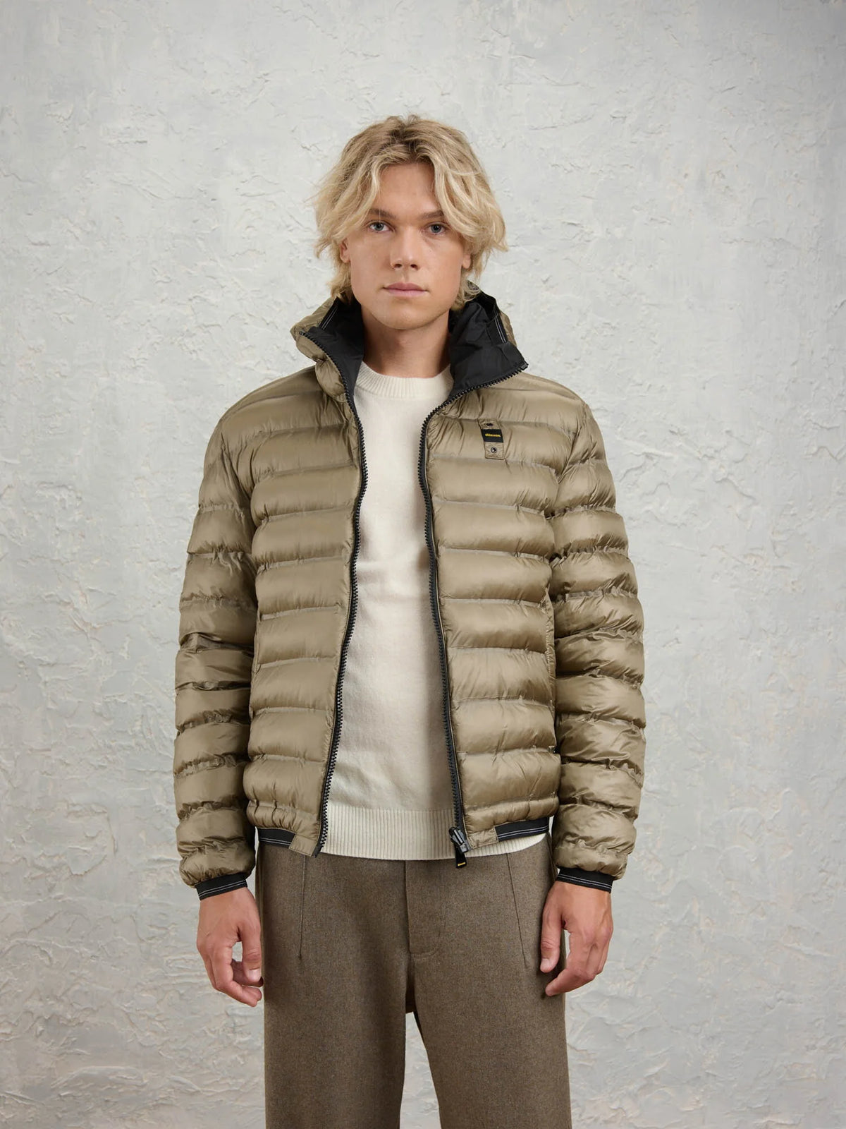 Blauer Uomo Giubbino Donald Nero int. Fango
