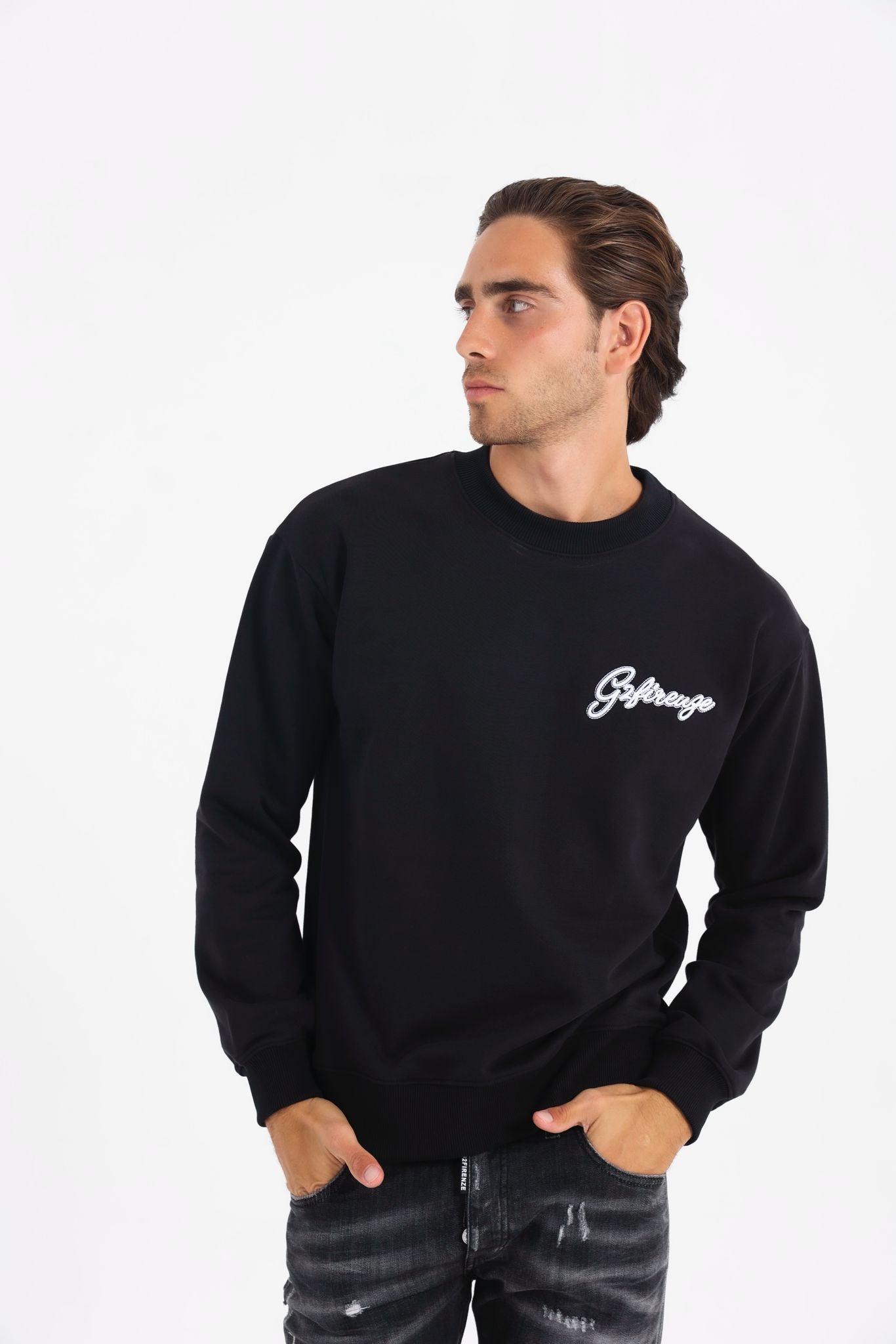 Felpa G2Firenze Uomo 3d Ricamo