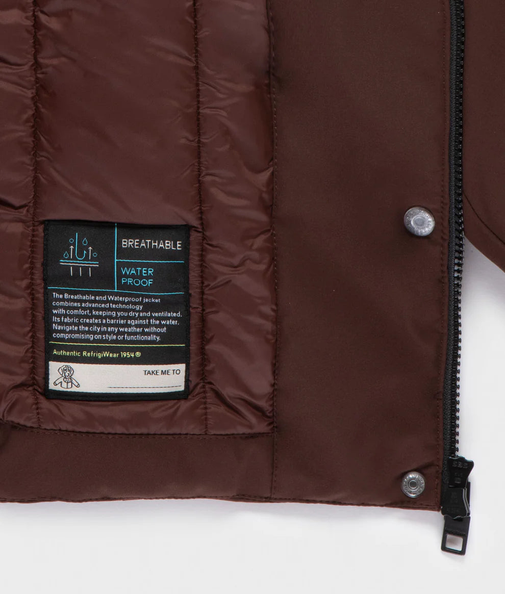 Giubbino Refrigiwear Donna Short Lady Tech Jacket Cofee