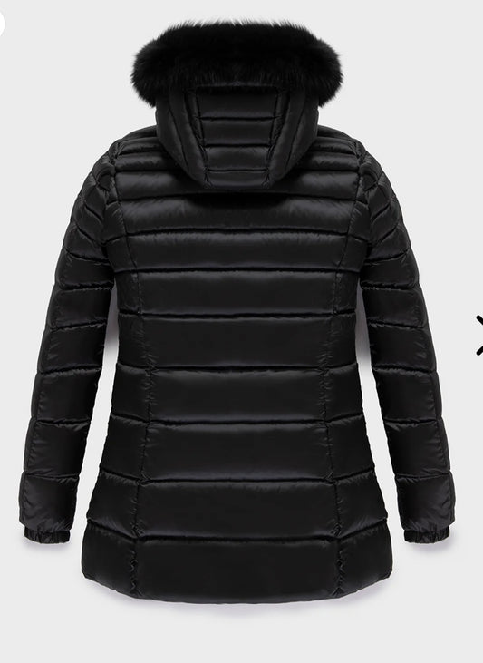 LONG MEAD FUR JACKET nero