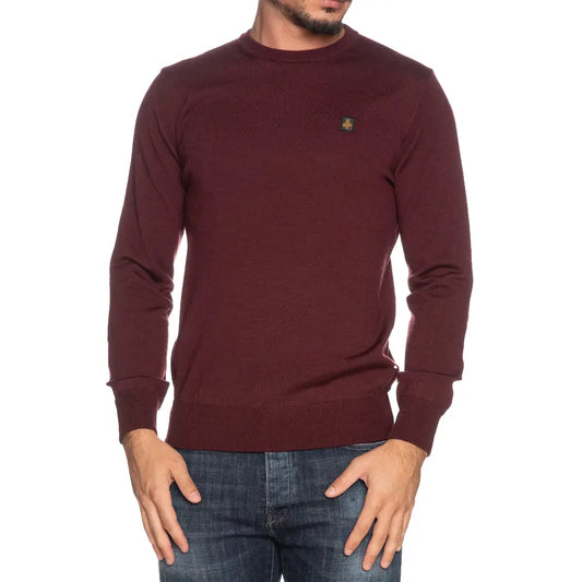 Maglione Uomo Refrigiwear Bennet Wash Pullover Bordeaux