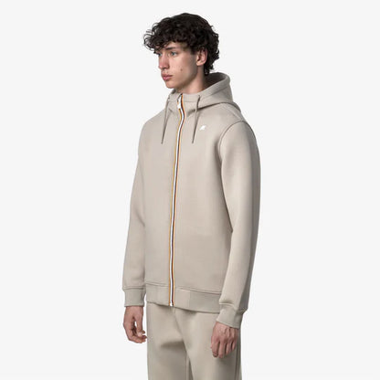 Felpa Uomo Tecnica k-way Rainer Spacer Beige Cashmere