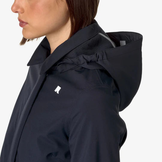 K-Way Donna giubbino Mathy bonded blu