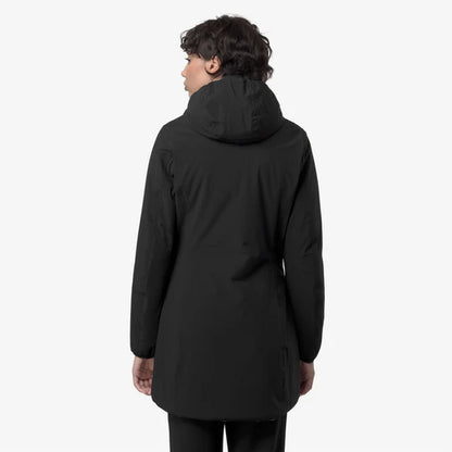 K-Way Donna Denise ST Warm Reversible Black Pure-Beige Cashmere