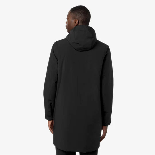 K-Way Uomo Jacob St Warm Double Black Pure-Green Blackish