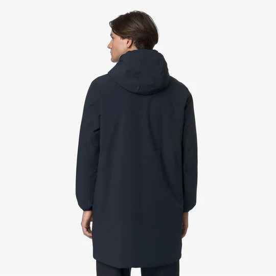 K-Way Uomo Jacob St Warm Double Blue Depht-Beige Seed