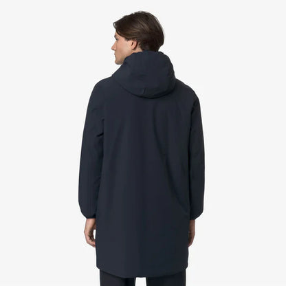 K-Way Uomo Jacob St Warm Double Blue Depht-Beige Seed