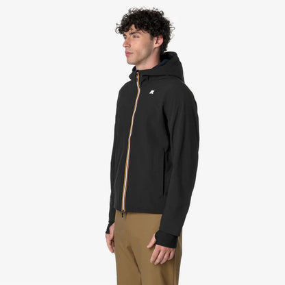 K-Way Uomo Jacko bonded black-blue depth