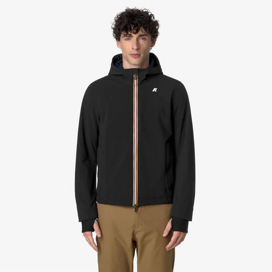 K-Way Uomo Jacko bonded black-blue depth