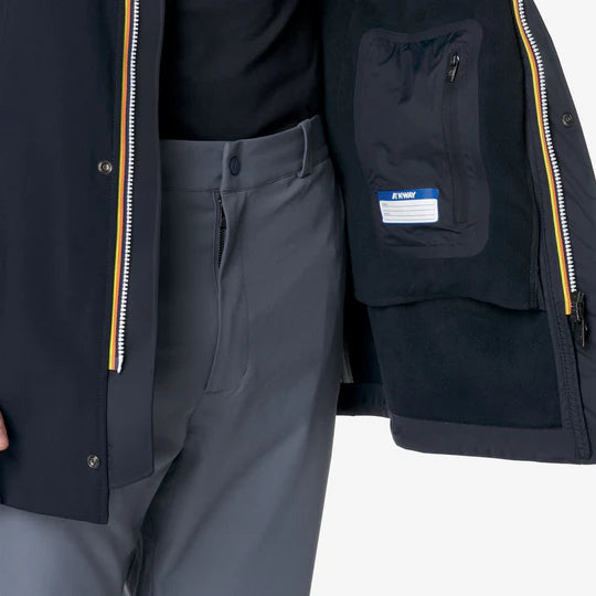 K-Way Uomo Marlyn Bonded Blue Depht