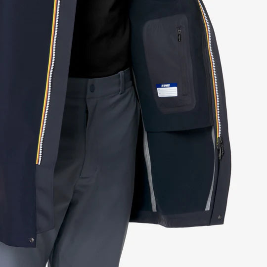 K-Way Uomo Thomas Bonded Blue Depht-Blue Depht