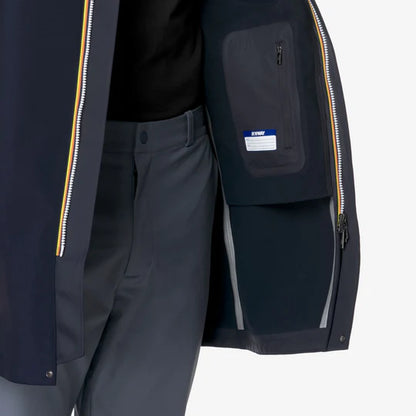 K-Way Uomo Thomas Bonded Blue Depht-Blue Depht