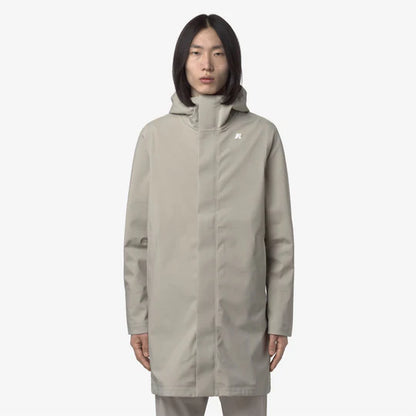 K-Way Uomo Thomas Bonded Beige Cashmere-Blu Depht