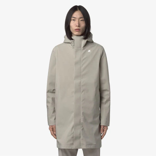 K-Way Uomo Thomas Bonded Beige Cashmere-Blu Depht