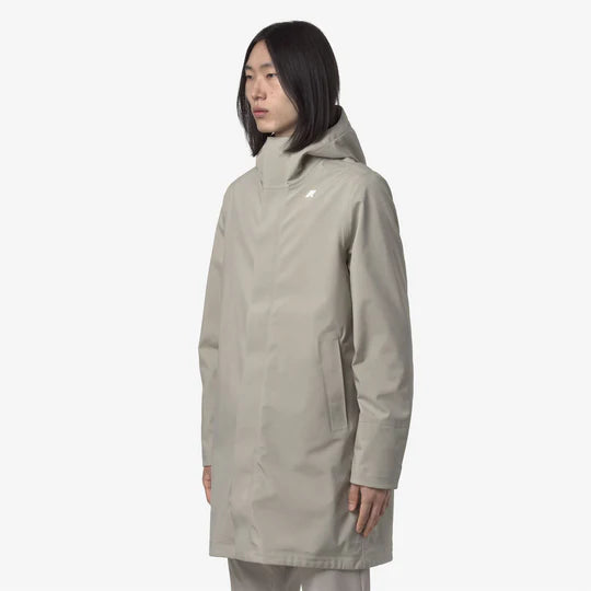 K-Way Uomo Thomas Bonded Beige Cashmere-Blu Depht