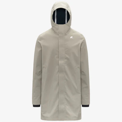 K-Way Uomo Thomas Bonded Beige Cashmere-Blu Depht