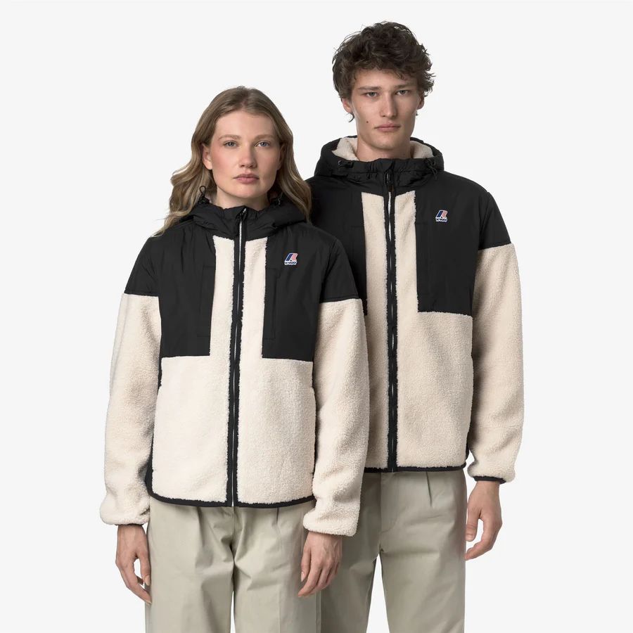 K-Way Samson 4.0 Orsetto in black pure e ecru