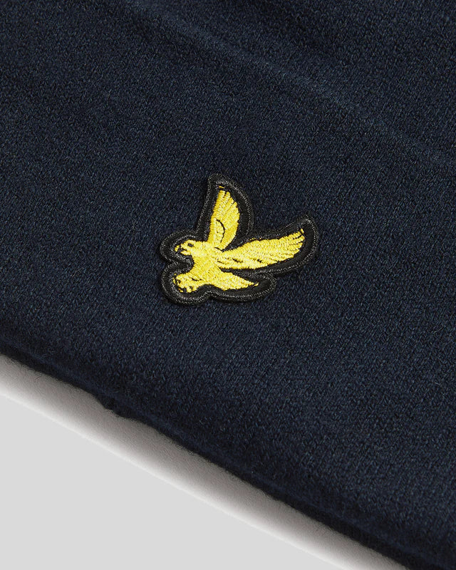 Berretto in misto lana merino Lyle&Scott Blu